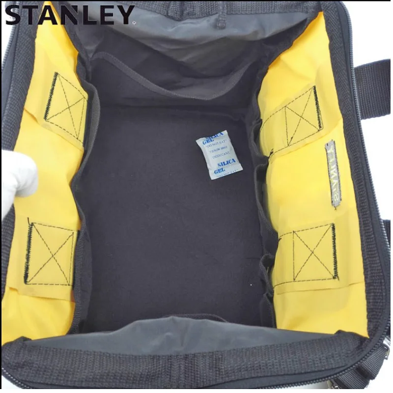 Stanley tool bag organizer with shoulder belt electrician bags nylon waterproof technician tools storage light folding