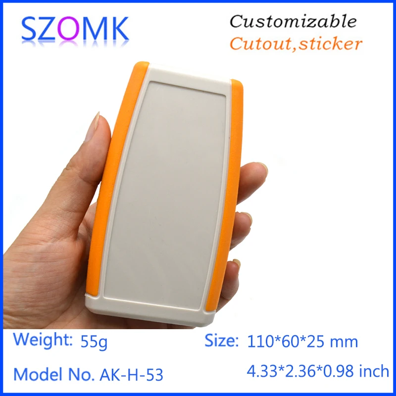 ABS Plastic handheld enclosure electrical box 4Pcs 110*60*25mmSZOMK Plastic electronics equipment enclosure junction housing