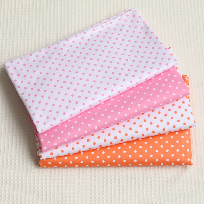 Delicate 0.4cm Polka Dot 100%cotton Quilting fabric Clothes Home Textile Bedding Sewing Doll Cloth DIY A92