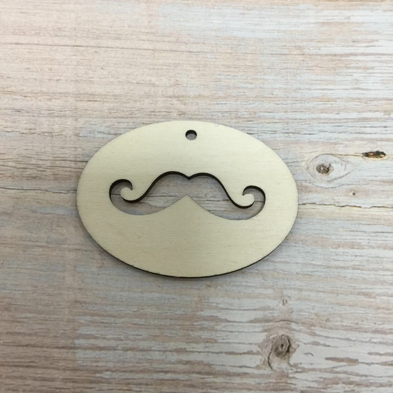 50 Oval Mustache party decoration wedding decoration unfinished wooden cutout latest wedding decoration