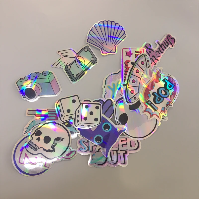 100, Silver laser Customized text logo, Wedding Stickers, Invitations Seals, Candy Favors Gift Boxes Labels, holographic sticker