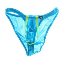 Ropa interior Sexy transparente para hombre, calzoncillos con bolsa convexa en U, pantalones cortos TM, Top tased