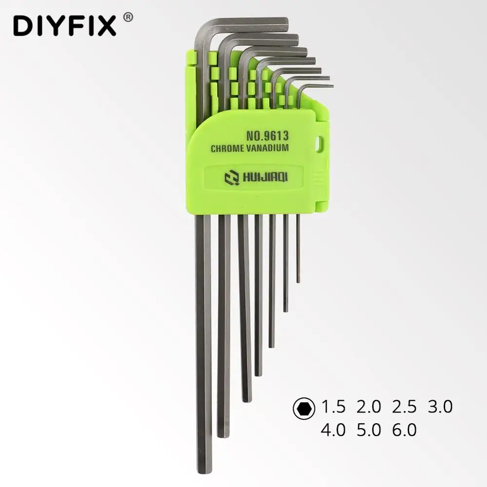 DIYFIX Portable Hex Torx Key Star Wrench Screwdriver Kit Hex 1.5-6.0mm T5-T40 for Macbook/Xbox one/PS4/HDD Repair Tools Set