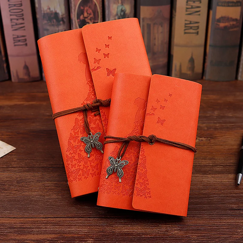 Travelers Notebook Diary Notepad Vintage Literature PU A6 A5 Leather Note Book Stationery Gift Traveler Journal Planners