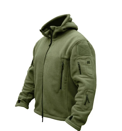 Military Man Fleece tad Tactical Softshell Jacket Outdoor Polartec Thermal Sport Hiking Polar Hooded Coat Outerwear Army Clothes