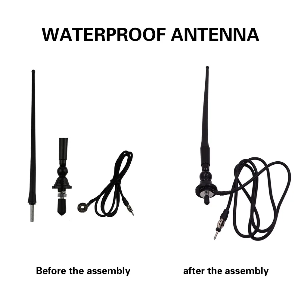 Marine Radio FM AM Antenna Aerial Waterproof Rubber Duck Dipole Flexible FM Modulators For Car Boat Yacht ATV UTV Tractor