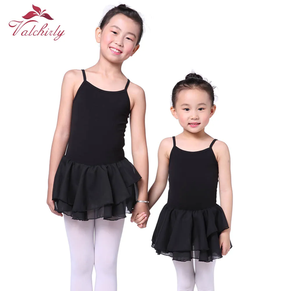 Girls Ballet Leotard Black Ballet Dress Kids Dance Bodysuit Ballerina Costume Nice Swimsuit for Ballet 3 colors Good Quality