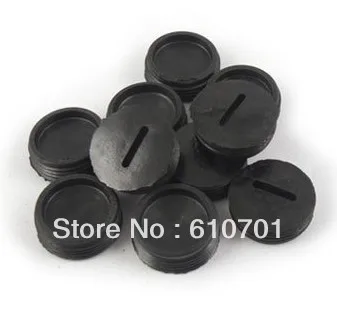 Lot20 suporte de escova de carbono preto 17mm, suporte de plástico para escova de carbono e tampa para ferramenta elétrica, rosca e conector entalhado para a maioria dos motores