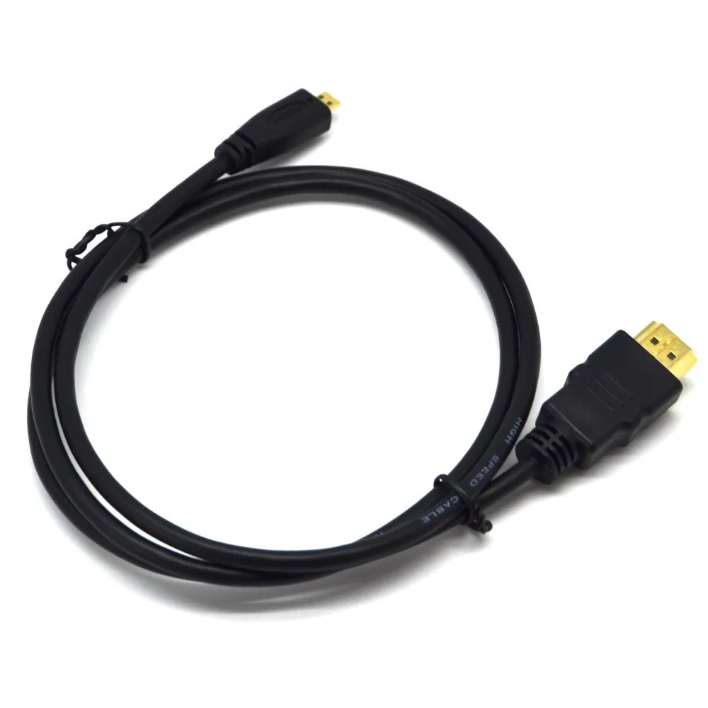 

Any length micro HDMI-compatible to HDTV Cable 1.4V Gopro Hero 4/ 3 /3 plus yi Action Camera 1M / 1.5M / 3M / 5M