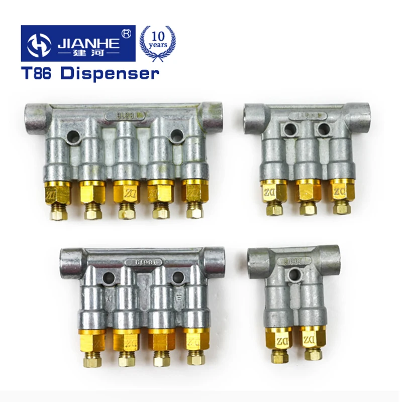 맞춤형 4mm 체적 그리스 오일 분배기, 분리기 밸브, 분배기 매니폴드, 중앙 윤활 시스템, T86