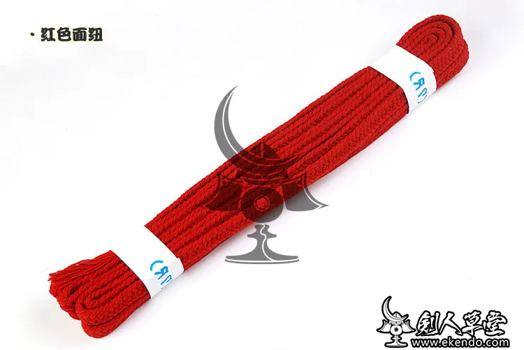 - IKENDO.NET- HP028 -  Red and white Do Himo Men Himo kendo bogu himo Kendo armour ropes helmet ropes chestplate rope