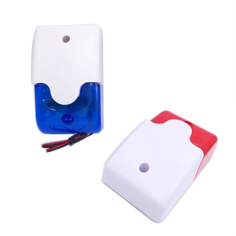 

HH-103 Mini strobe siren indicator light sound alarm lamp flashing light red 12V 24V 220V wired 110DB