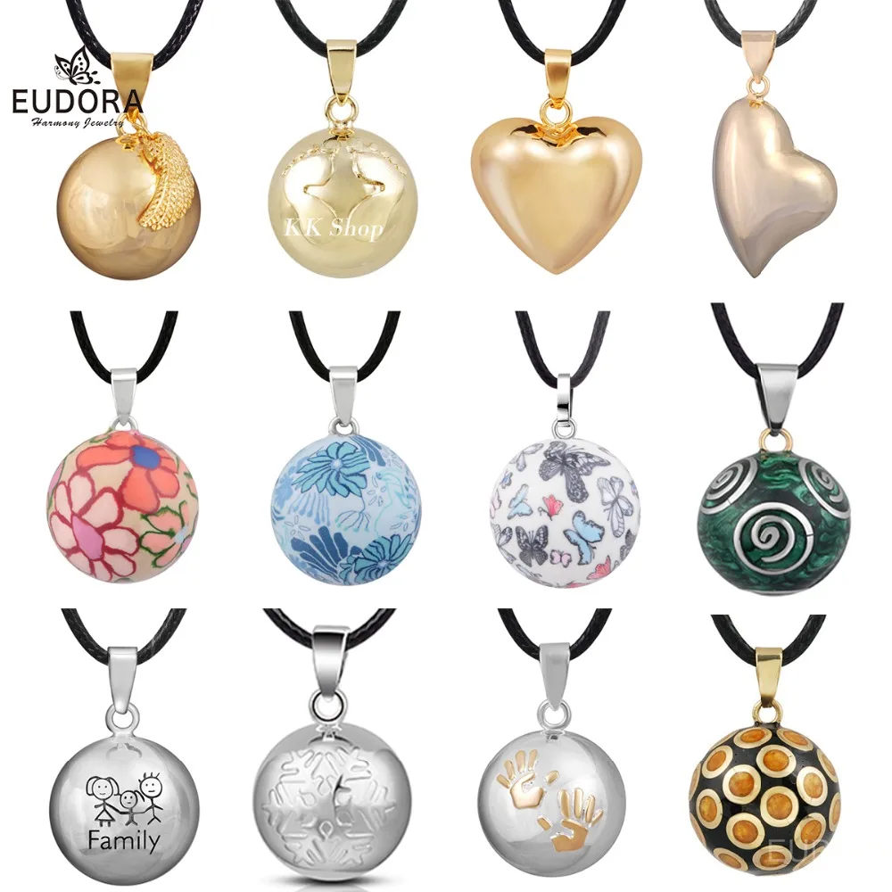 Retail Eudora Pregnancy Ball Jewelry Gift Chime Ball Mexican Bola Belly Sounds Pendant Harmony Bola Ball Pendants Necklace Gift