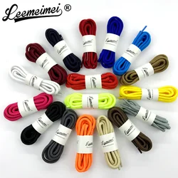 1Pair 20 Colors Top Quality Polyester Solid Classic Round Shoelaces Casual Sports Boots Lace 90cm 120cm 150cm