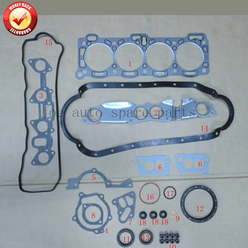 4ZD1 Engine complete Full Gasket Set kit for ISUZU Pick up/Amigo/Impulse/Trooper II 2.3L 1986-1995 5-87812076-1