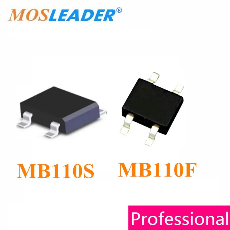 

Mosleader MB110S MB110F SOP4 1000PCS MB110 1A 100V Schottky Bridge Rectifier High quality