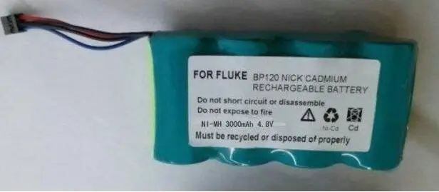 BP-120 BP130 BP-130 123S,43 43B 4.8V 3000mah for FLUKE Ni-CD battery 1pcs/lot