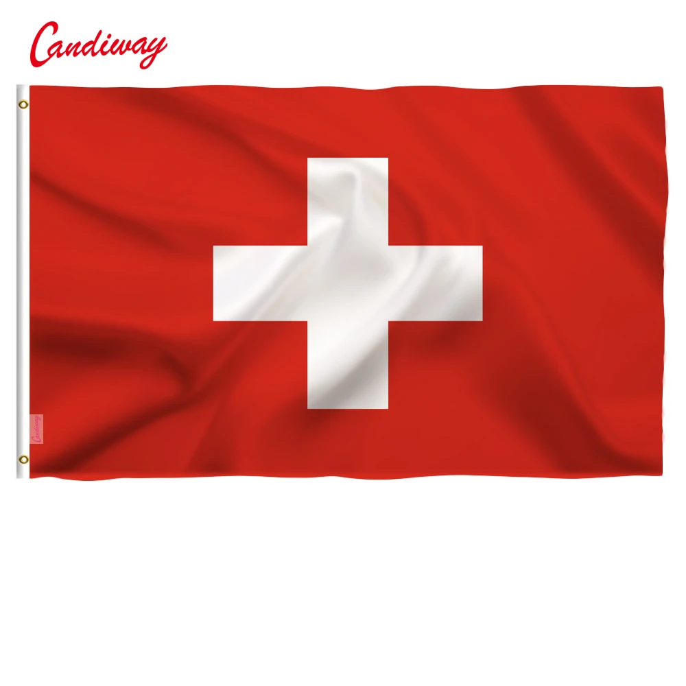 90x150cm Die Schweiz Flagge Holland Polyester Schweizer Flagge Hohe Qualität Banner NN021
