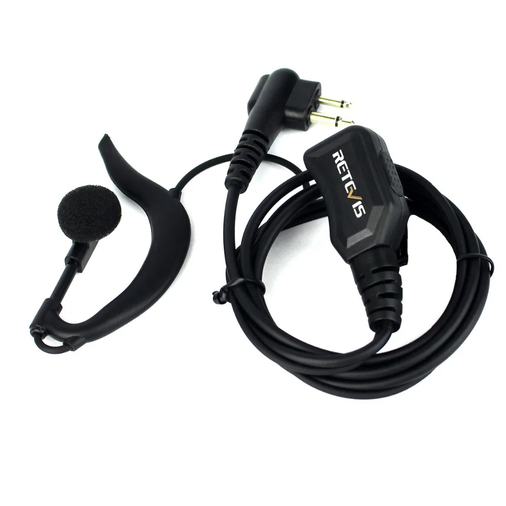 Retevis R-111 Volume Adjustable Earpiece PTT Mic Headset For Motorola GP68 CP88 CT150 P080 PRO1150 For HYT TC-500 Walkie talkie