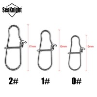 SeaKnight Fishing Connector 50PCS Stainless Steel Rolling Swivel Fishing Accessory Saltwater Tool 0# 1# 2# 27kg 38kg 45kg Drag