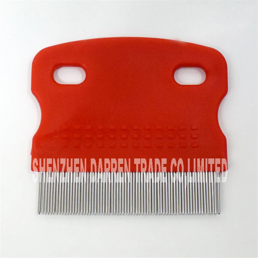 1000 pcs / lot pet lice comb cleaning supplies pet dog cat comb fine-toothed brush single face  62*56MM