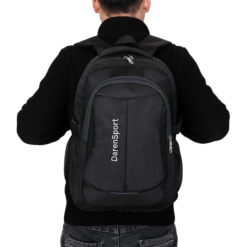 Mochila de nailon para hombre, morral de Color sólido para ordenador, diseño salvaje, gran capacidad, mochila escolar para estudiantes, mochila