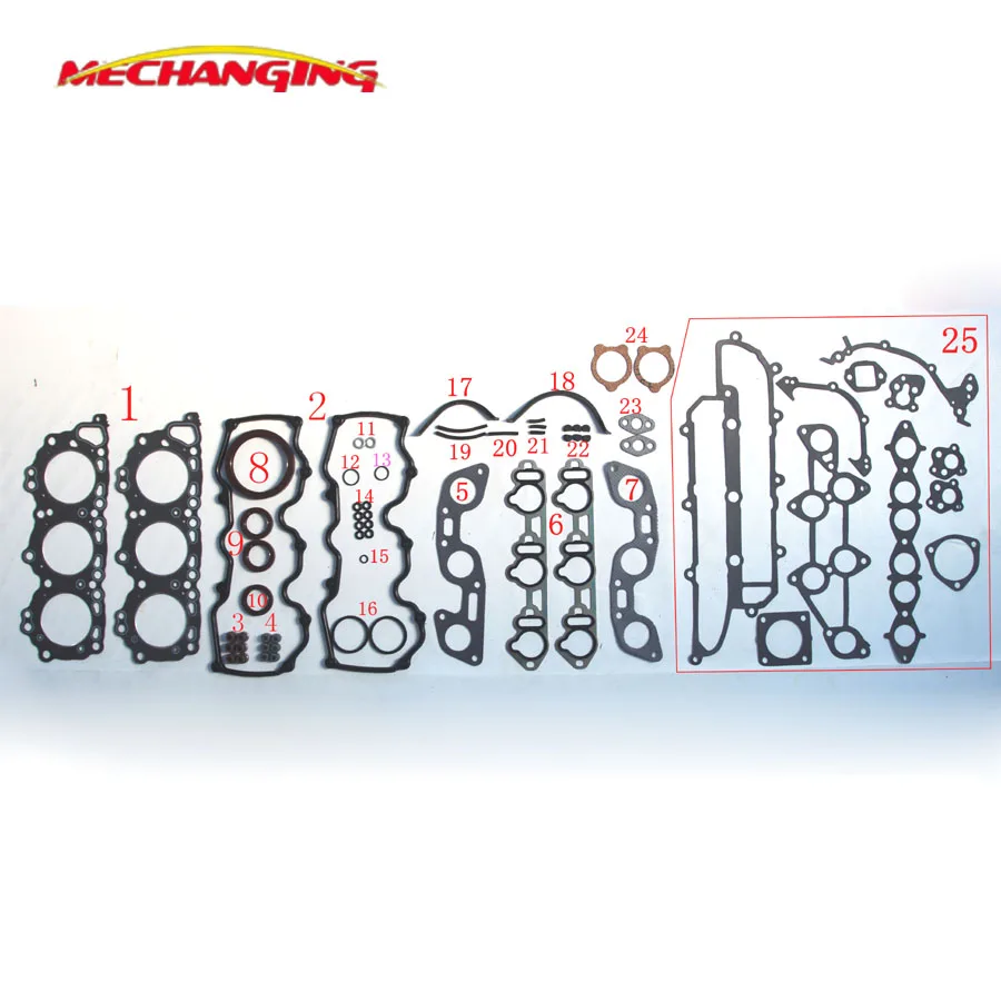 For NISSAN CEDRIC SEDAN 2.0L VG20DE Engine Parts Overhaul Complete Full Set Engine Gasket 10101-33E28 Mechanging