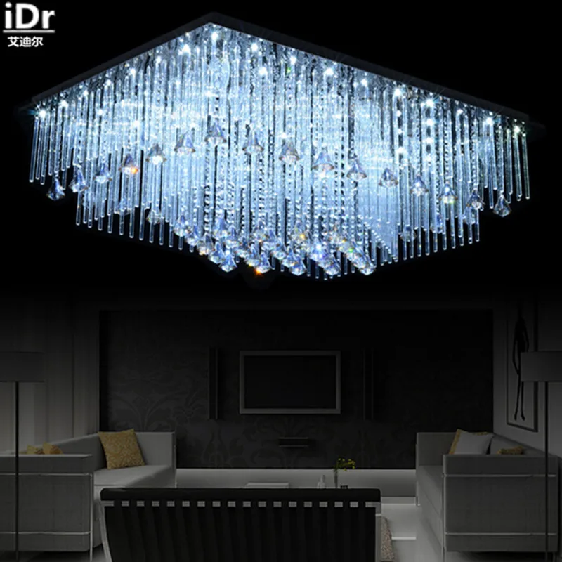 Manufacturers, wholesale crystal lamp rectangular living room lights led lamps lighting modern bedroom Ceiling Lights Rmy-075