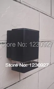 Square IP65 LED outdoor waterproof wall garden lamp / over door head / exterior wall /  wall lamp with 1pcs E27 led bulb