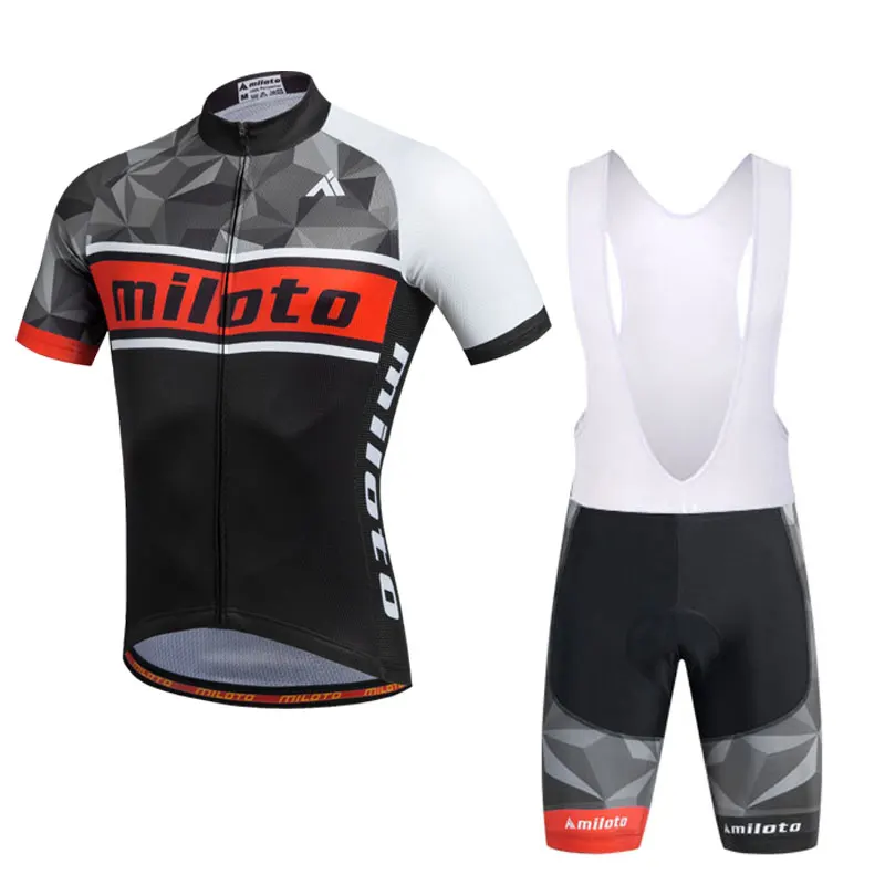 

MILOTO Men's Short Sleeve Cycling Jersey Roupa De Ciclismo Summer Bicycle Cycling Clothing Quick Dry Bike Jersey Clothes Ropa