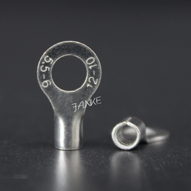 Pacote Rnb5.56 Não-isolado Anel Língua Terminais de Bronze Cabo Talão Friso Conectores de Fio para Awg1210 1000 Unidades