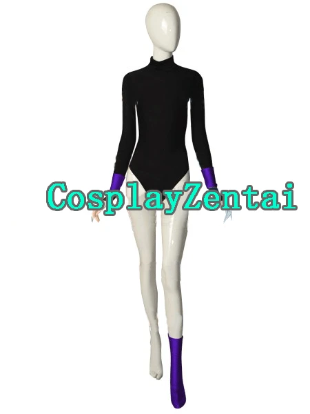 Raven Superhero Cosplay Costume Spandex Zentai Suit Spandex Bodysuit Jumpsuit halloween costumes for woman with Cape Hot Sale