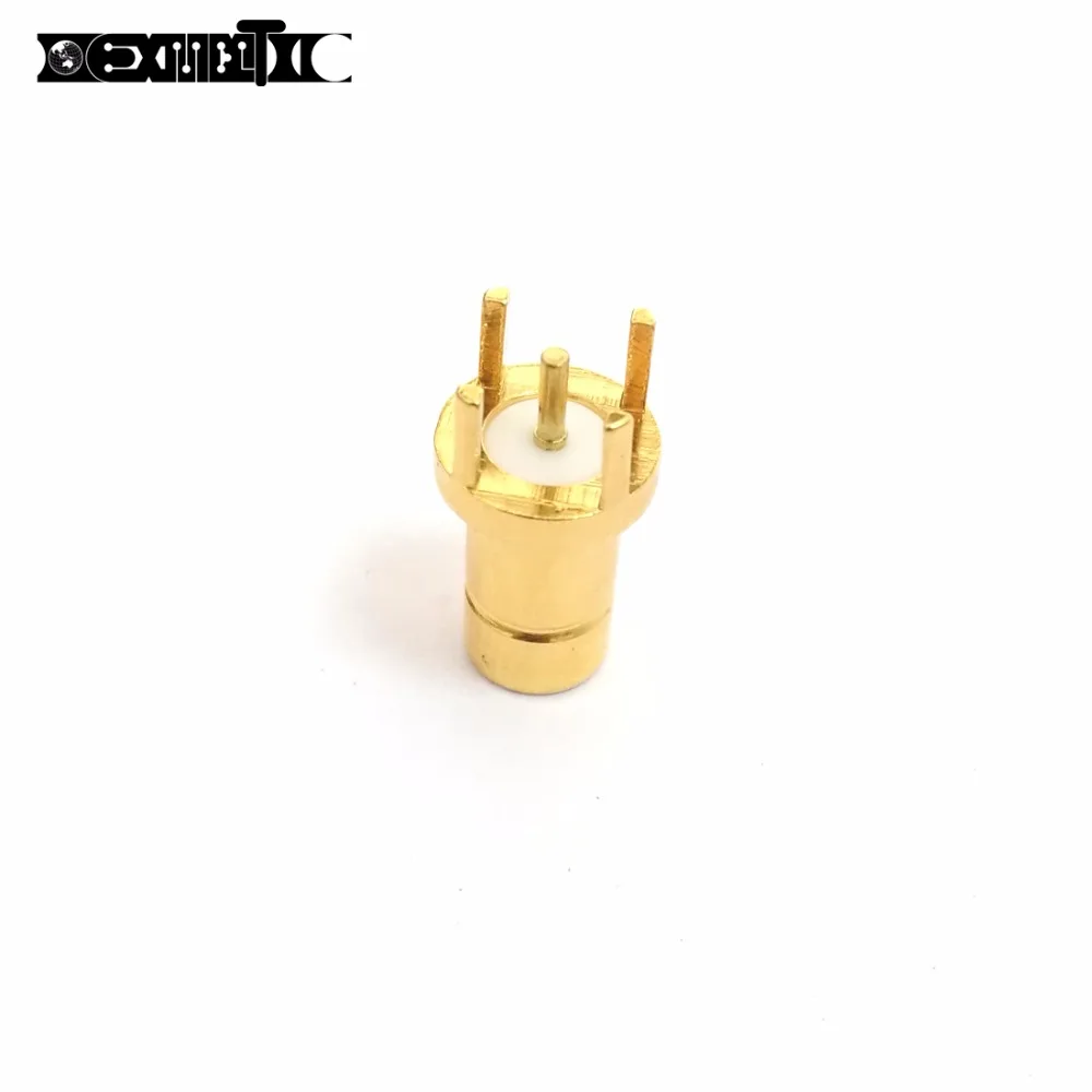 1pc  SMB Male Plug RF Coax Connector PCB mount  solder post  Straight Goldplated  NEW wholesale