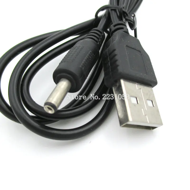 USB Male to 3.5 mm/1.3 mm 3.5*1.3 5 3.5X1.3mm DC Barrel Jack Power Cable AC plug Transfer Connector Charger interface converter