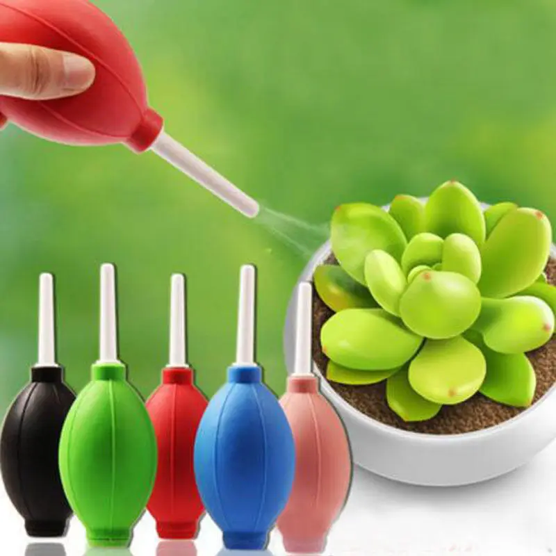 

Colorful 4 pcs Rubber Manually Air Blowing Ball Plant Cleaning Home Office Flower Supplies Blowing Balloons Dust Cleaning Ball