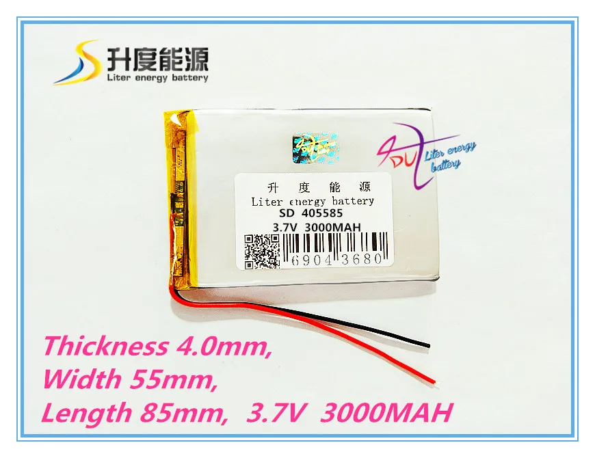 405585 3.7V 3000mAh 425585 455585 Universal Li-ion battery for tablet pc 7 inch 8 inch 9 inch Mobile phone Power Bank