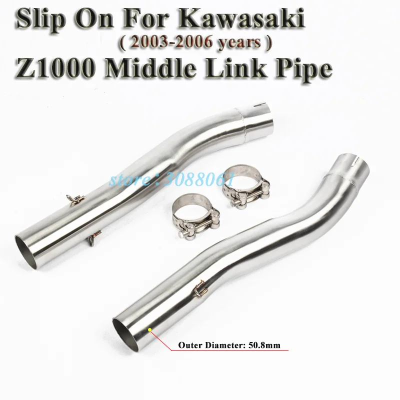 Slip On For Kawasaki Z1000 Z1000SX 2003 2004 2006 2005 Motorcycle SC Exhaust Escape GP Racing Modified Muffler Middle Link Pipe