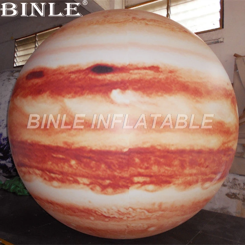 

Hot sale big size inflatable nine solar systerm planet balloon LED lighting sph inflatable jupiter ball for stage decoration