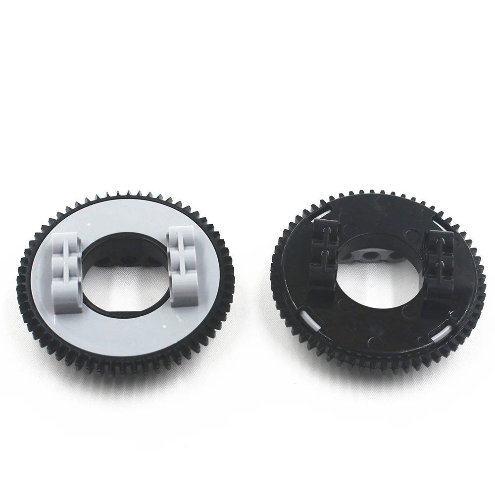 Self-Locking Brick MOC Building Blocks Technical Parts 2pcs Technical TURNTABLE Z60 compatible with Lego 18938+18939 for Toy