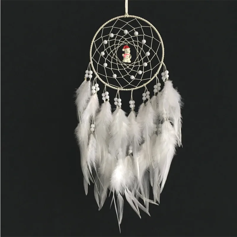 

New fashion originality big Hot Christmas gold Dreamcatcher Wind Chimes Indian Style Feather Pendant Dream Catcher Gift