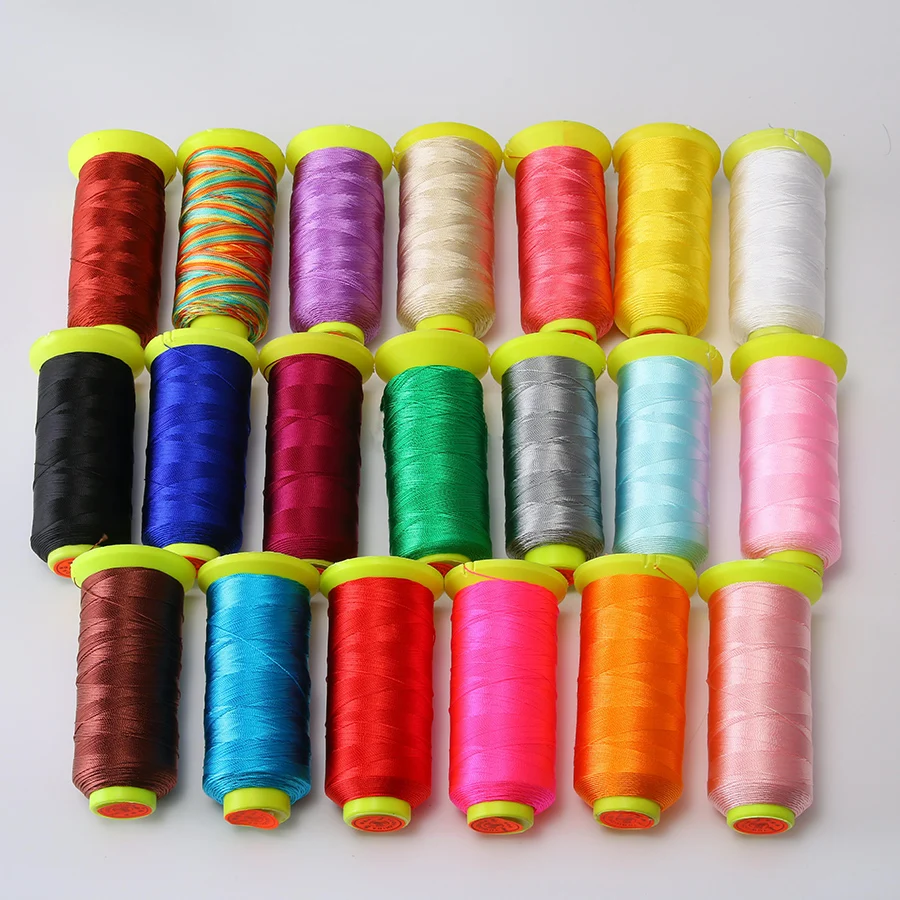

500m/roll/lot 0.4mm Colorful Thin Strong Jewelry Thread Polyester For Beads Necklace Jewelry Making Diy Sewing Needlework Thread
