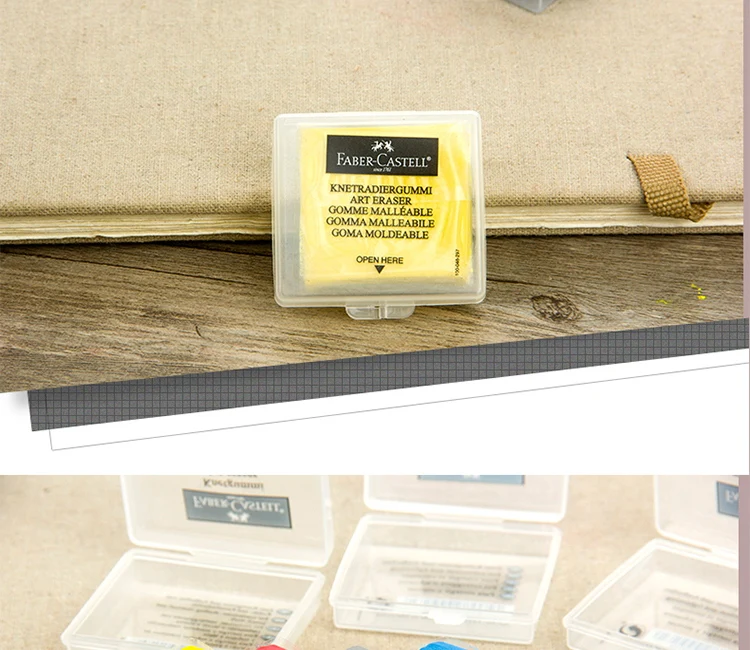 Faber-Castell Plastizitätsgummi, weicher Kunst-Radiergummi, abwischbares Highlight, gekneteter Gummi für Kunst, Malerei, Design, Skizze, Radiergummi, Schreibwaren – Detail 9