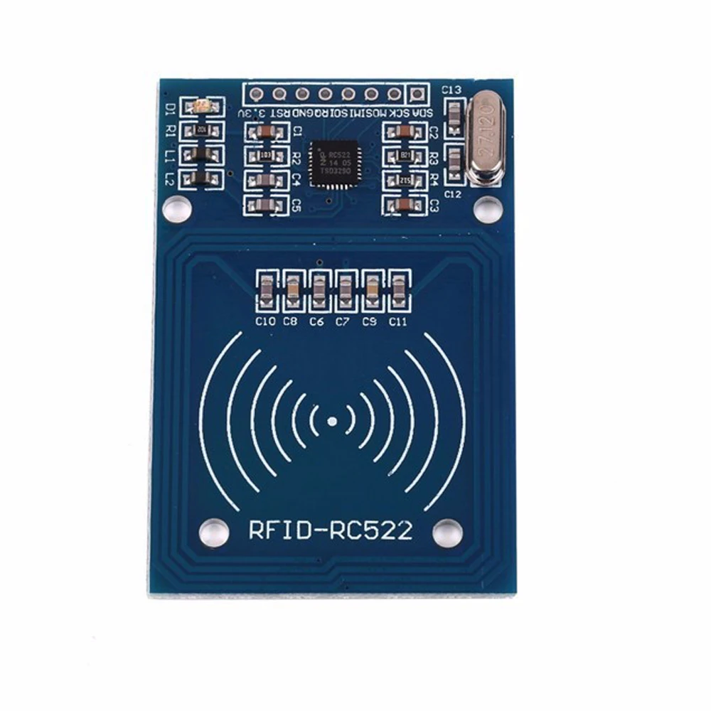 10pcs/lot RC522 RFID NFC Reader RF IC Card Inductive Sensor Module For Arduino Module + S50  Card + keyfobs