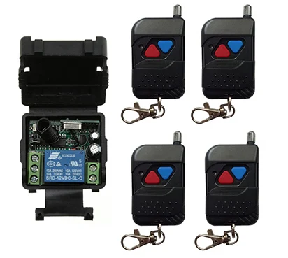 

xuanlongyuan DC12V 24V 1CH Radio Controller RF Wireless Relay Remote Control Switch Transmitter+Receiver Garage Doors shutters