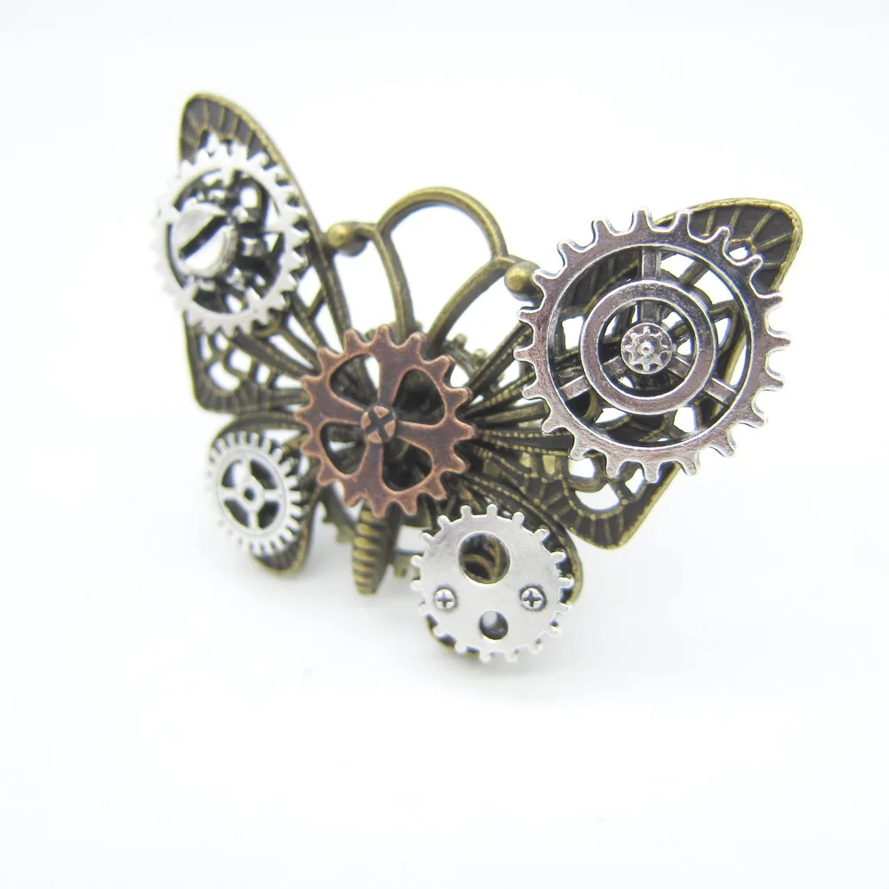 Popular Butterfly Steampunk Gears Vintage Ring