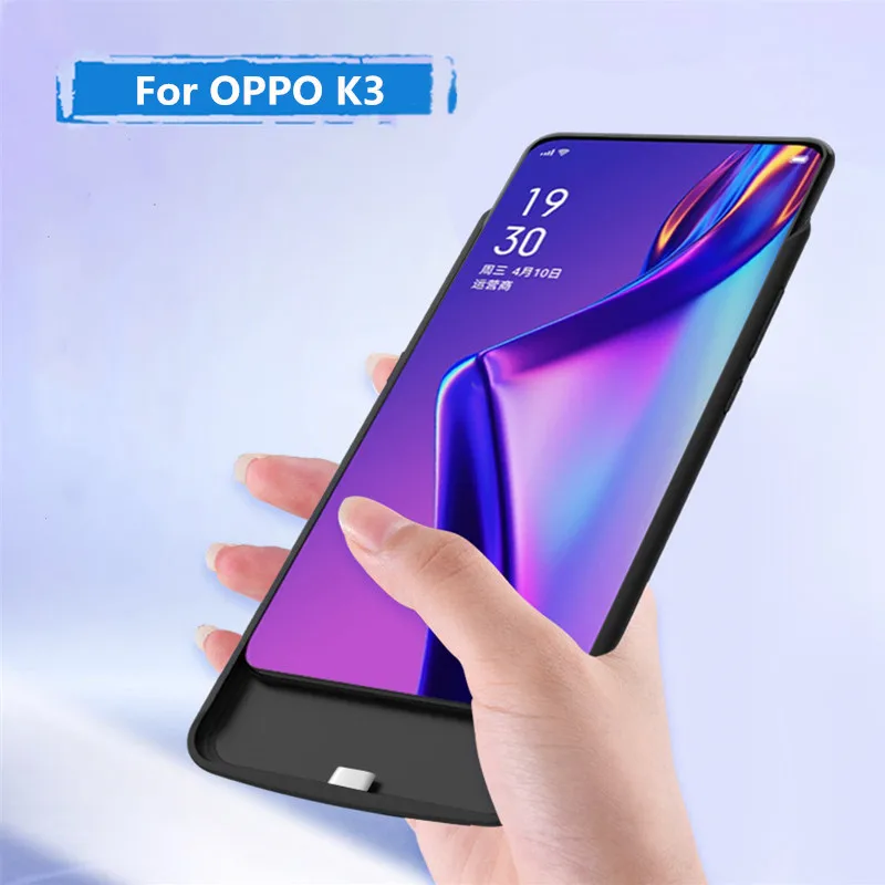 6500mAh Battery Charger Cases For OPPO K3 Power Bank Case Extenal Battery Power Pack Charging Cover For OPPO K3 Battery Case