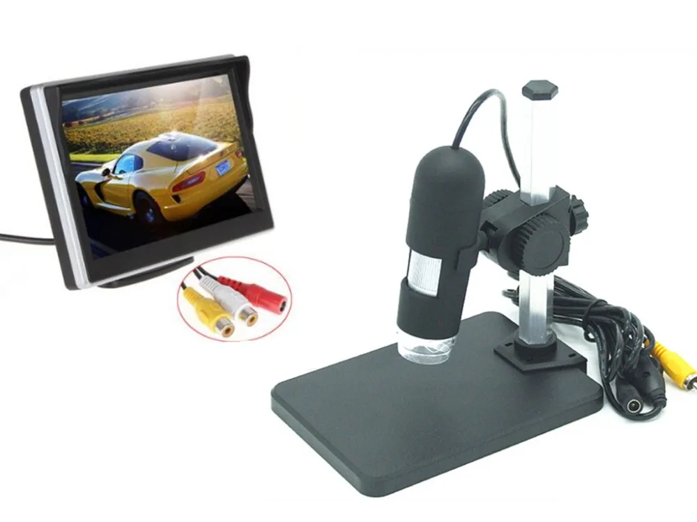 7 Inch 2000X  AV Microscope Portable CMOS Borescope  Handheld Endoscope Camera