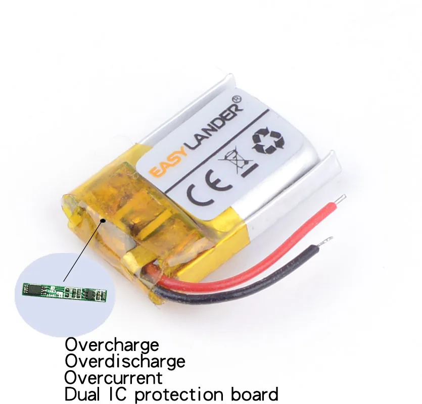 3 шт./лот 3,7 V 50mAh 341018 перезаряжаемый литий-полимерный литий-ионный аккумулятор для bluetooth гарнитуры mp3 динамик мышь рекордер