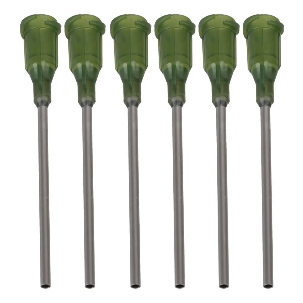 100pcs, Blunt Tip Dispensing Needle with Luer Lock 14G x 1.5Inch Syringe Needle For Industrial Mixing Many Liquid , Non-sterile