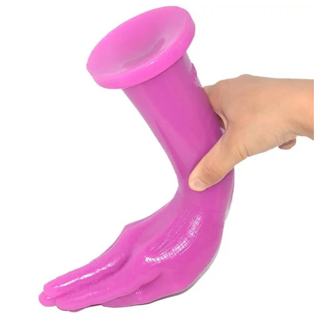 FAAK Real Skin Touch Popular Hand Sex Toy Lifelike Finger Toy High Quality Suck Penis For Vagina Dildo Lesbian Masturbation